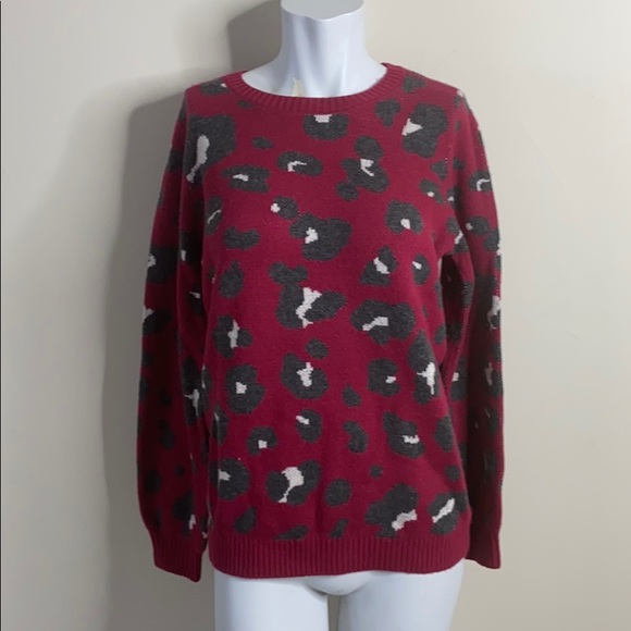 LOFT Sweaters - Loft Leopard Jacquard Sweater  NWT Sz M